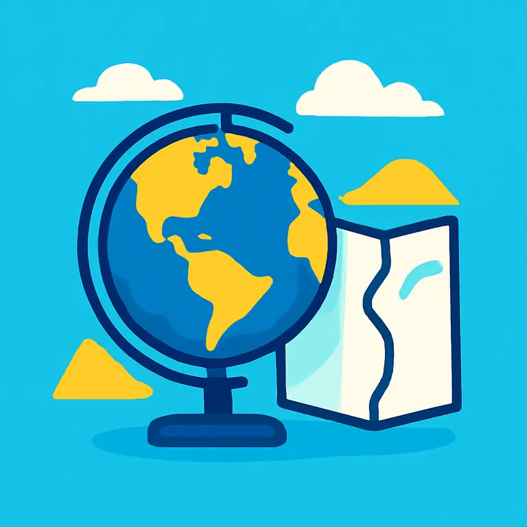 Geographic Features and Boundaries - puzzle cover