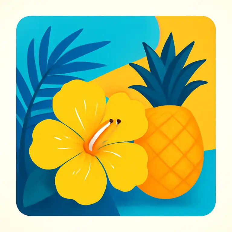 Tropical and Floral Delights - puzzle cover