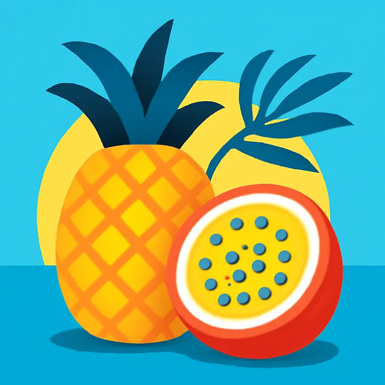 Tropical and Tart Fruits - puzzle cover