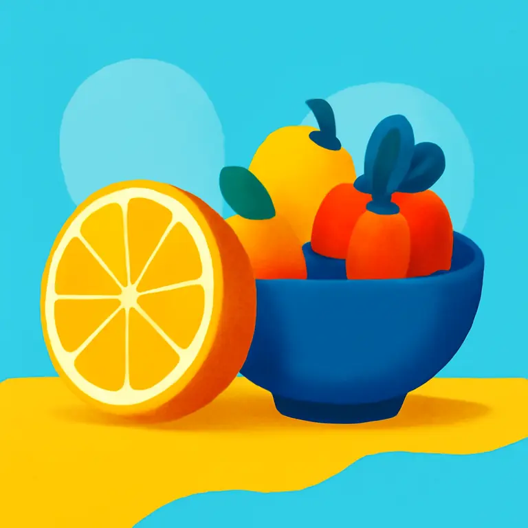 Sabores y colores variados - portada del puzzle