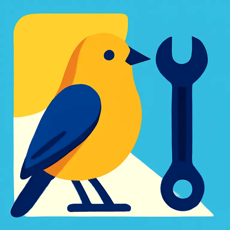 Aves y herramientas - portada del puzzle