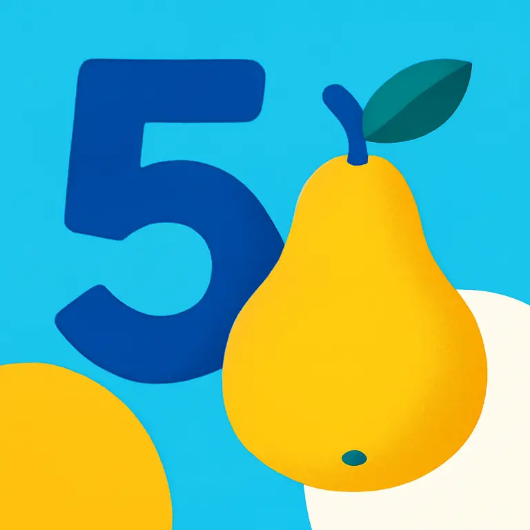 Números y frutas únicas - portada del puzzle