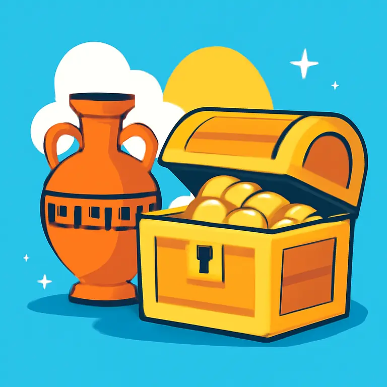 Misterios y riquezas antiguas - portada del puzzle