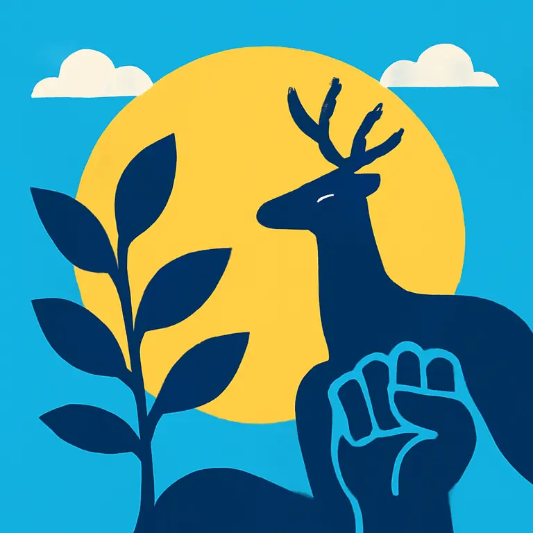 Mundo natural y lucha - portada del puzzle