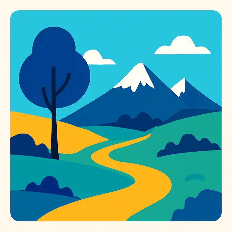 Paisajes y Caminos - portada del puzzle