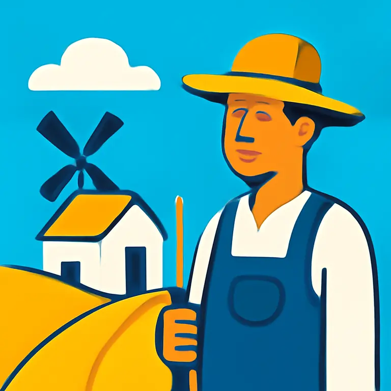 Lugares y roles rurales - portada del puzzle