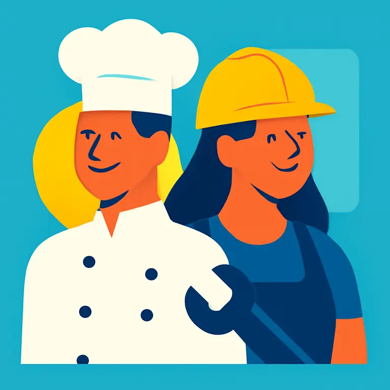 Oficios y Roles - portada del puzzle