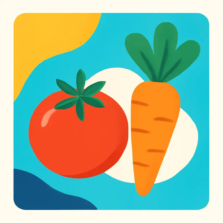 Verduras y más - portada del puzzle