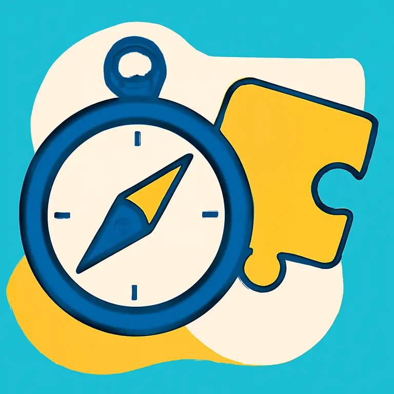 Relieves y direcciones - portada del puzzle