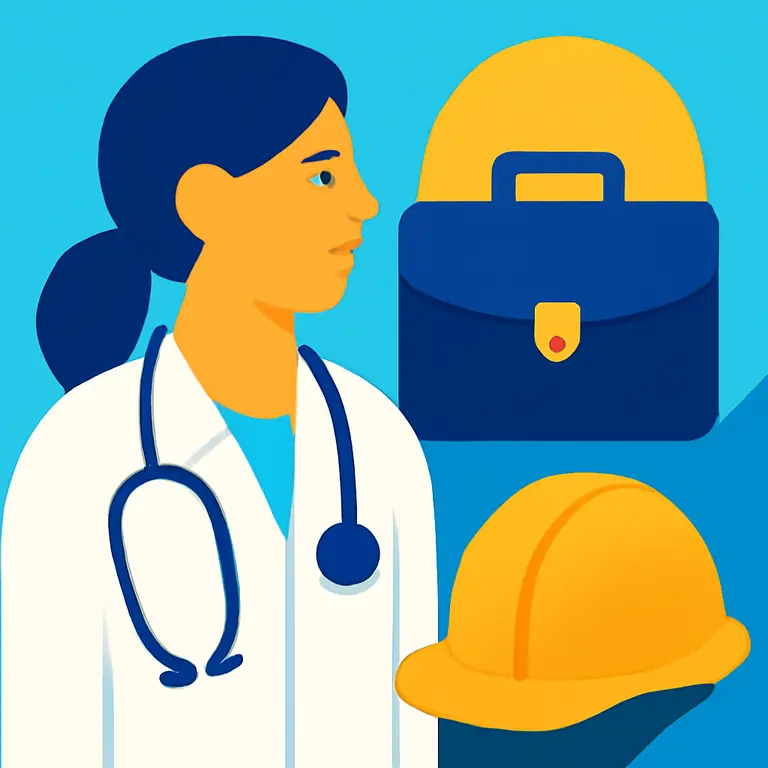 Profesiones y roles variados - portada del puzzle