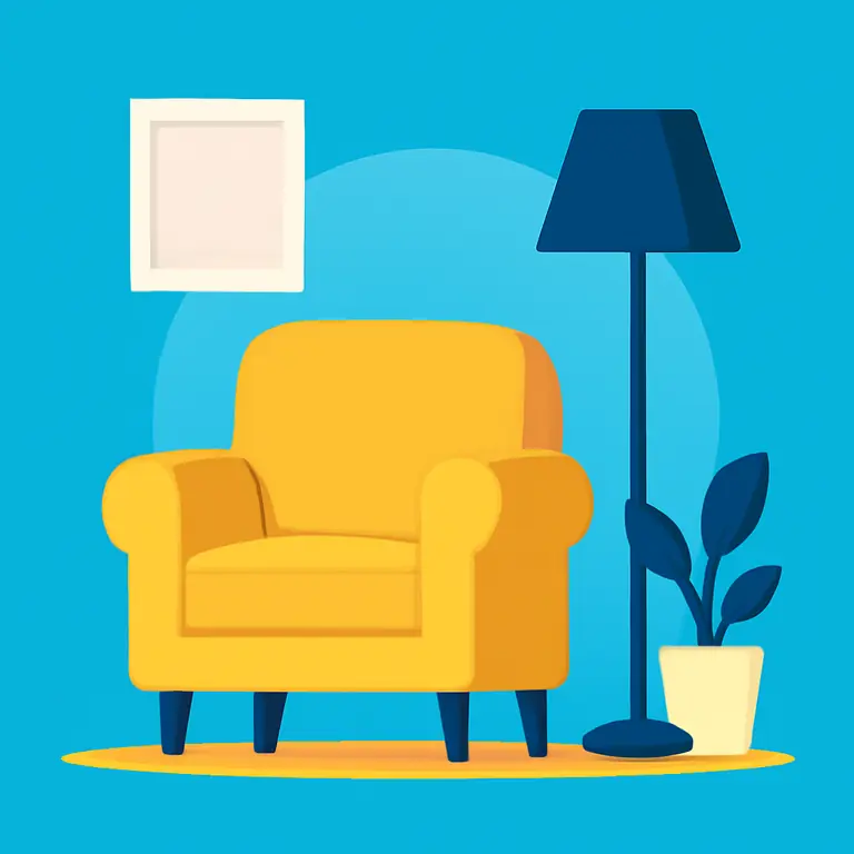 Muebles y objetos cotidianos - portada del puzzle