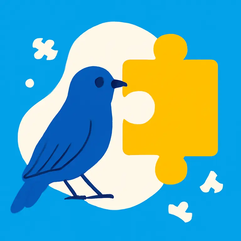 Aves y Fragmentos - portada del puzzle