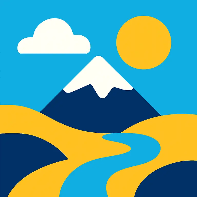 Formas y espacios terrestres - portada del puzzle