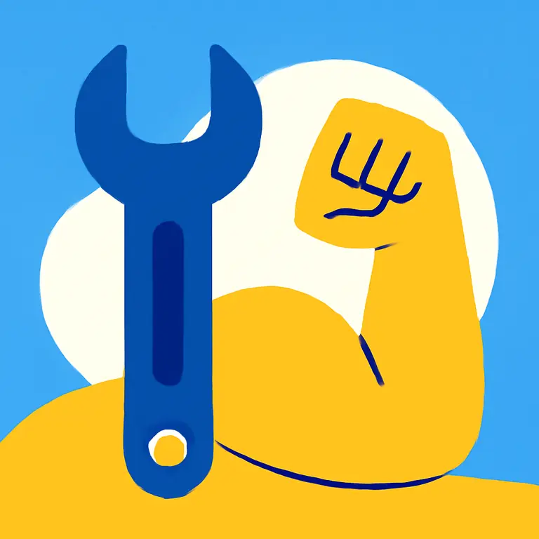 Herramientas y fuerza - portada del puzzle