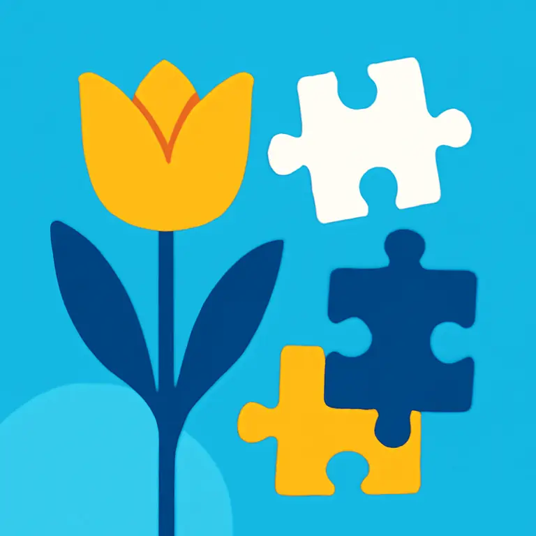 Partes y plantas - portada del puzzle