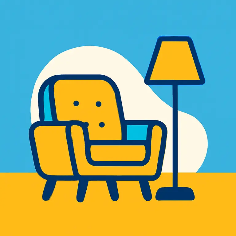 Muebles y objetos cotidianos - portada del puzzle