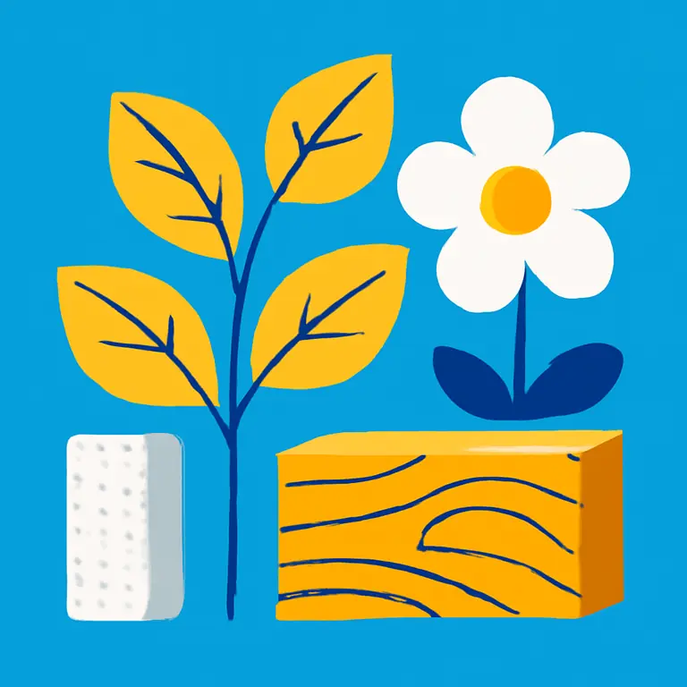 Растения и материалы - обложка пазла