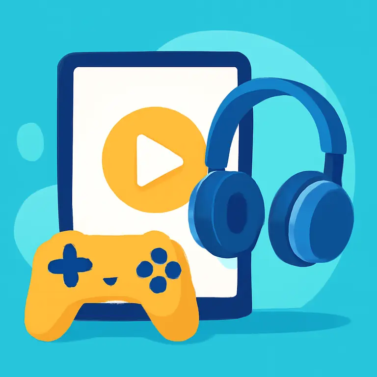 Современные технологии и развлечения - обложка пазла