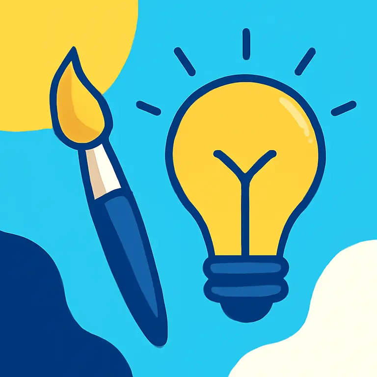 Творческие элементы искусства - обложка пазла