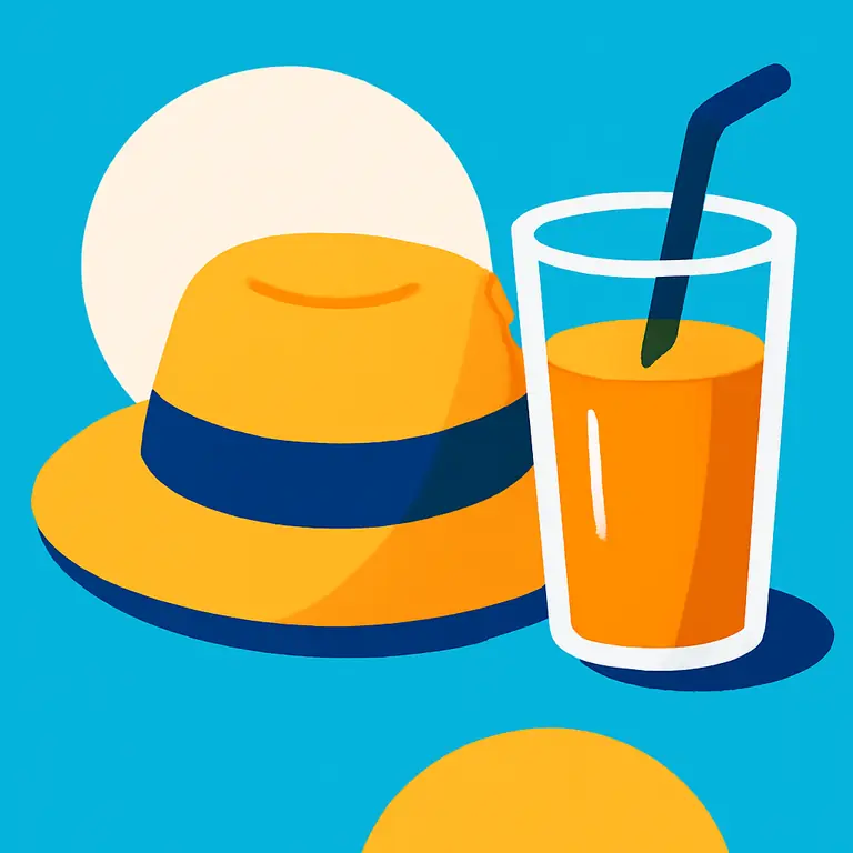 Напитки и головные уборы - обложка пазла