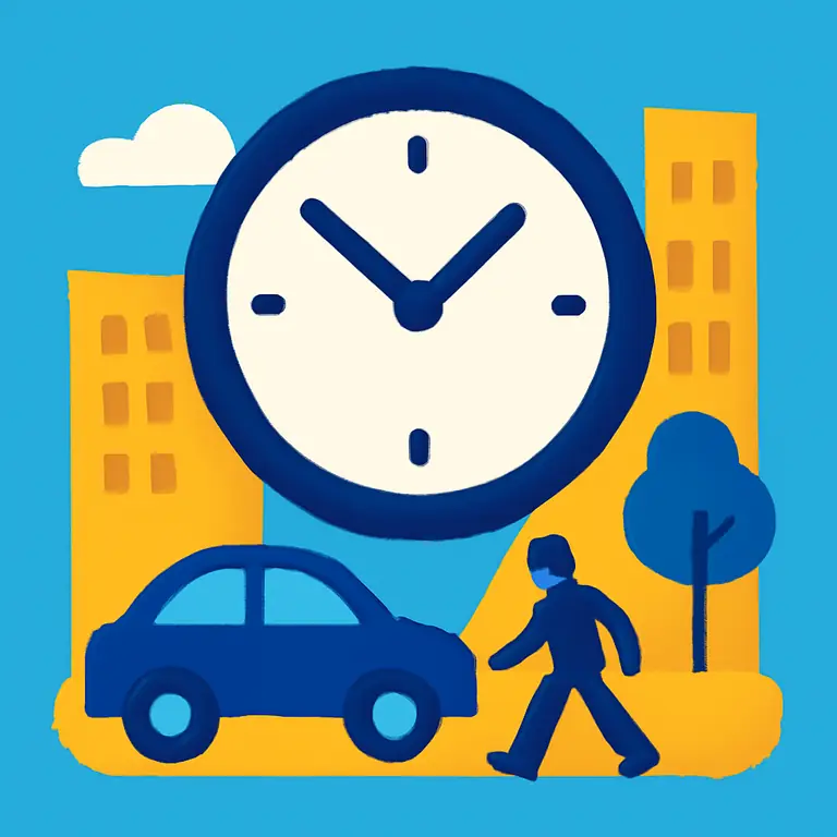 Городская суета - обложка пазла