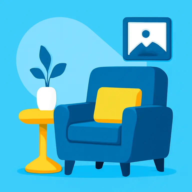 Домашний уют и мебель - обложка пазла