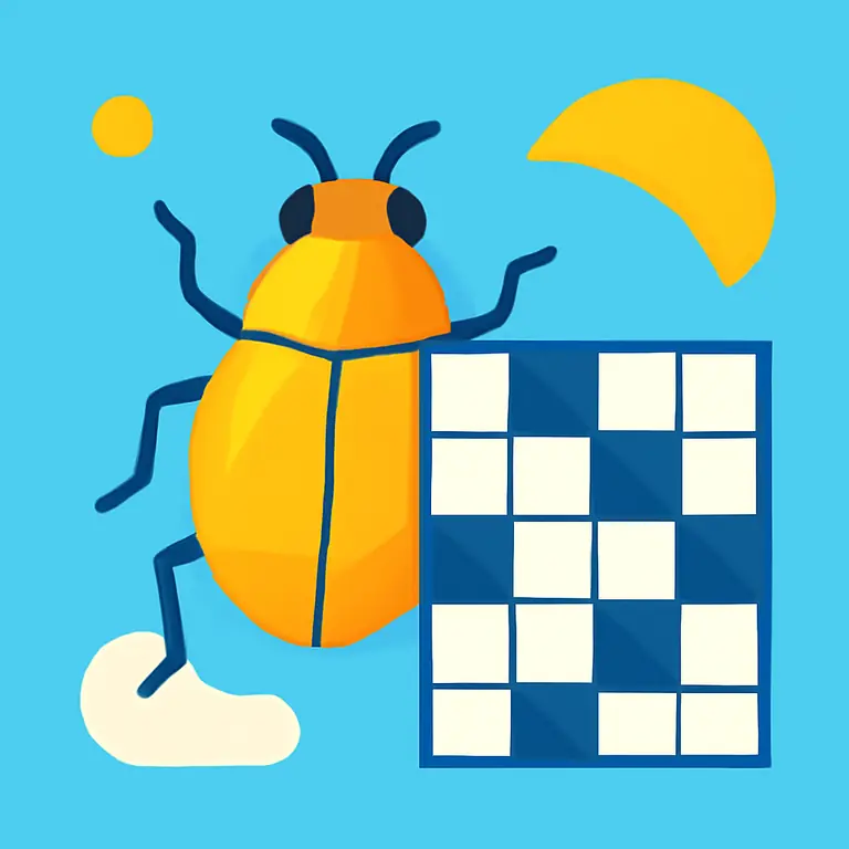 Насекомые и слова - обложка пазла