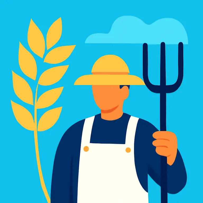 Сельское хозяйство и труд - обложка пазла