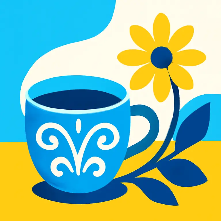 Напитки и узоры - обложка пазла