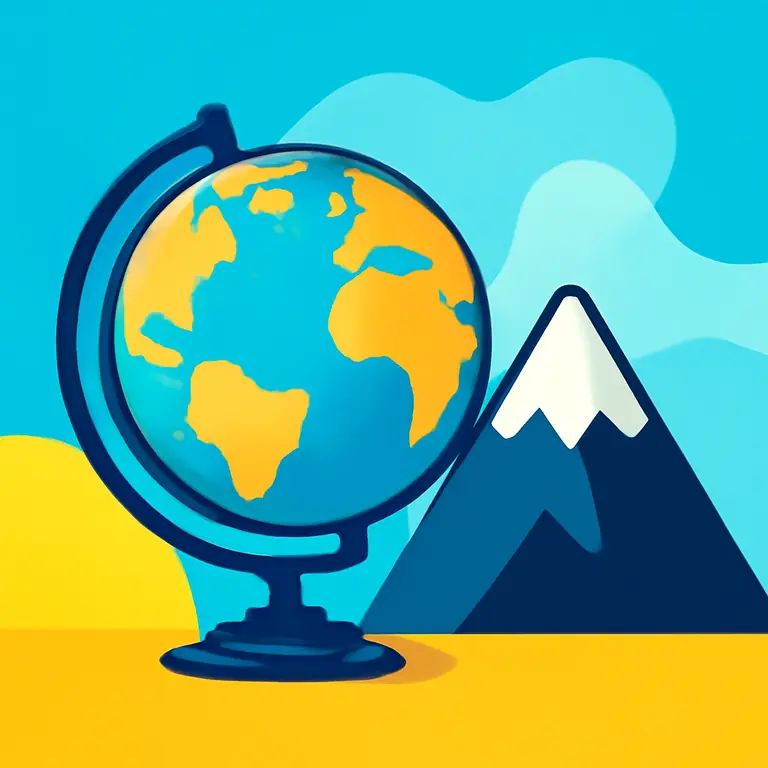 Географические объекты и сооружения - обложка пазла