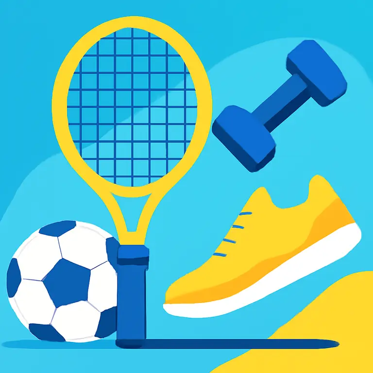 Спортивные игры и тренировки - обложка пазла