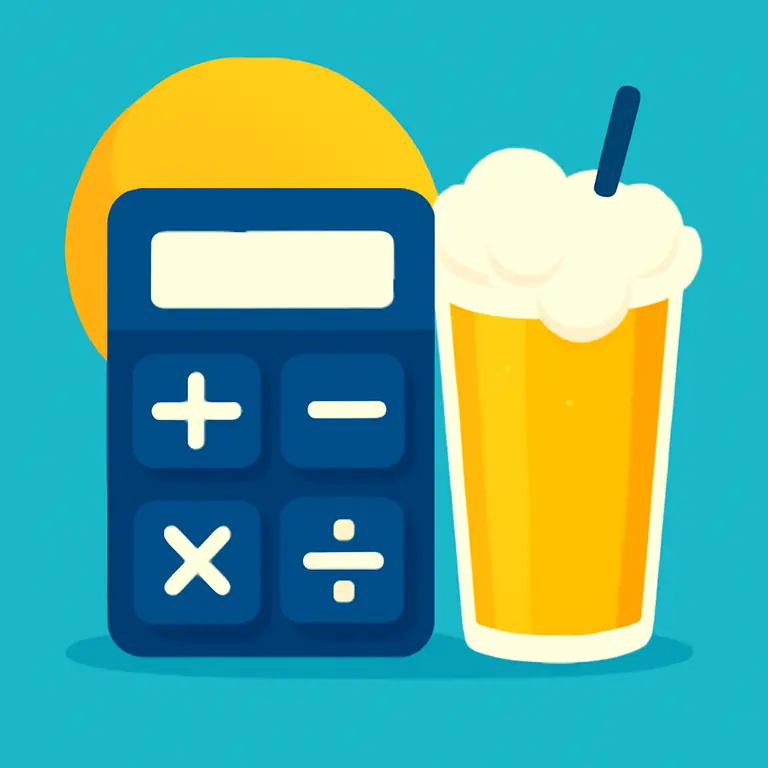 Счёт напитки и ошибки - обложка пазла