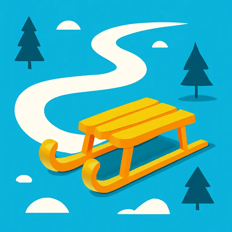 Toboggan Tracks - puzzle cover