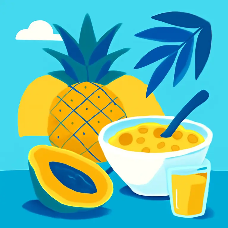 Tropical Breakfast Vibes - puzzle cover