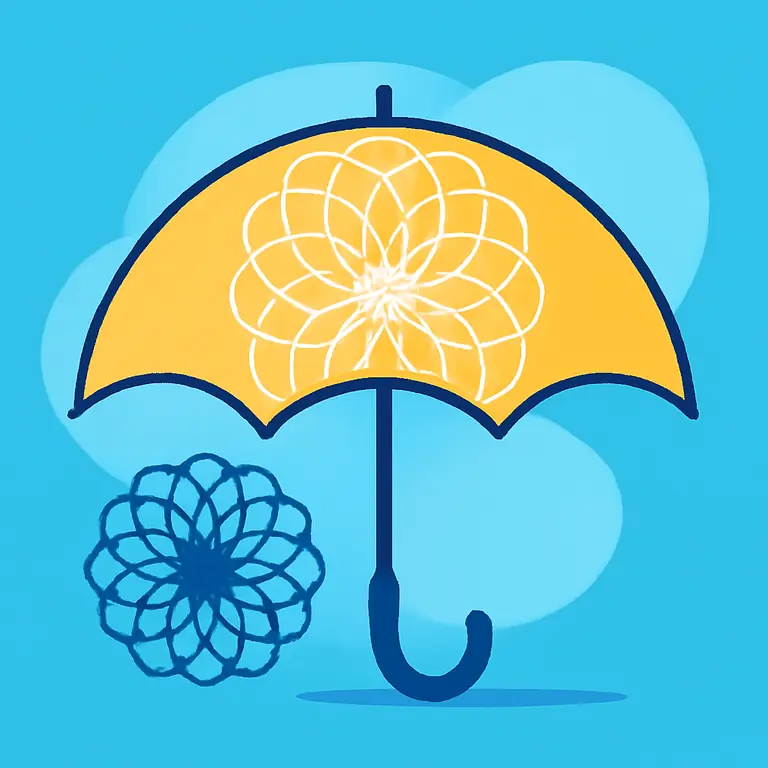 Umbrella Spirogram - puzzle cover