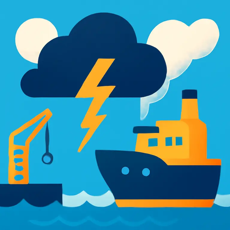 Stormy Port - puzzle cover