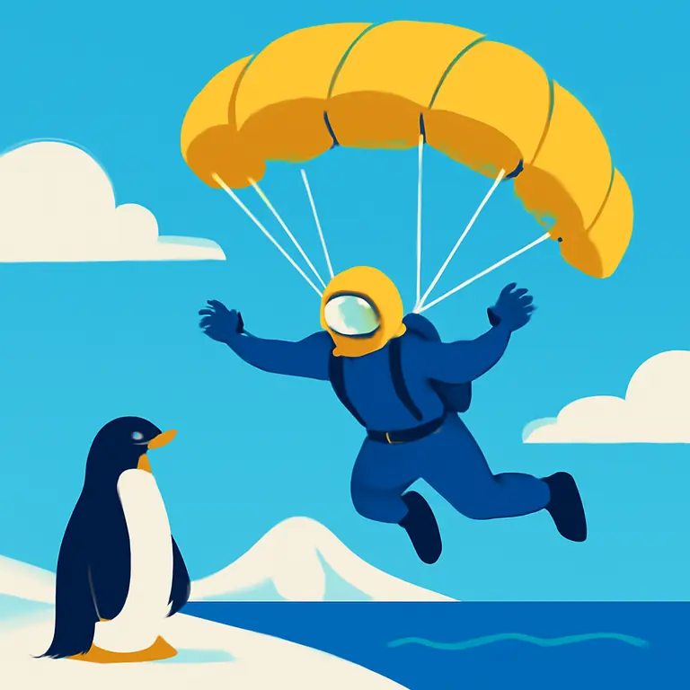 Antarctic Skydive - puzzle cover