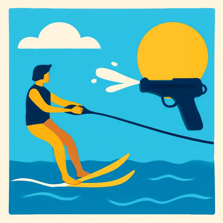 Waterski Gunplay - puzzle cover