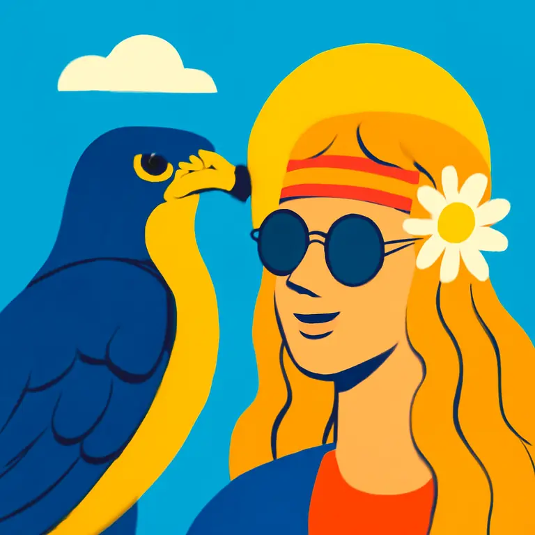 Hawkish Hippie Vibes - puzzle cover