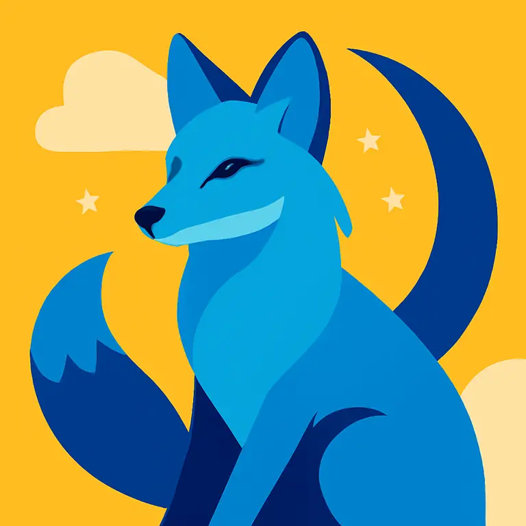 Blue Canid Mystique - puzzle cover