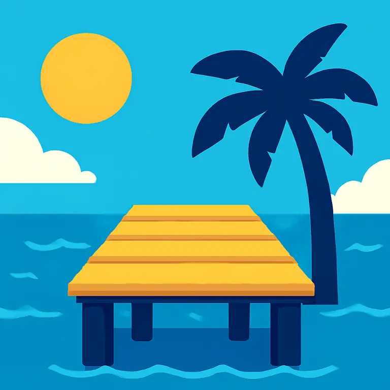 Muelle Jamaica - portada del puzzle