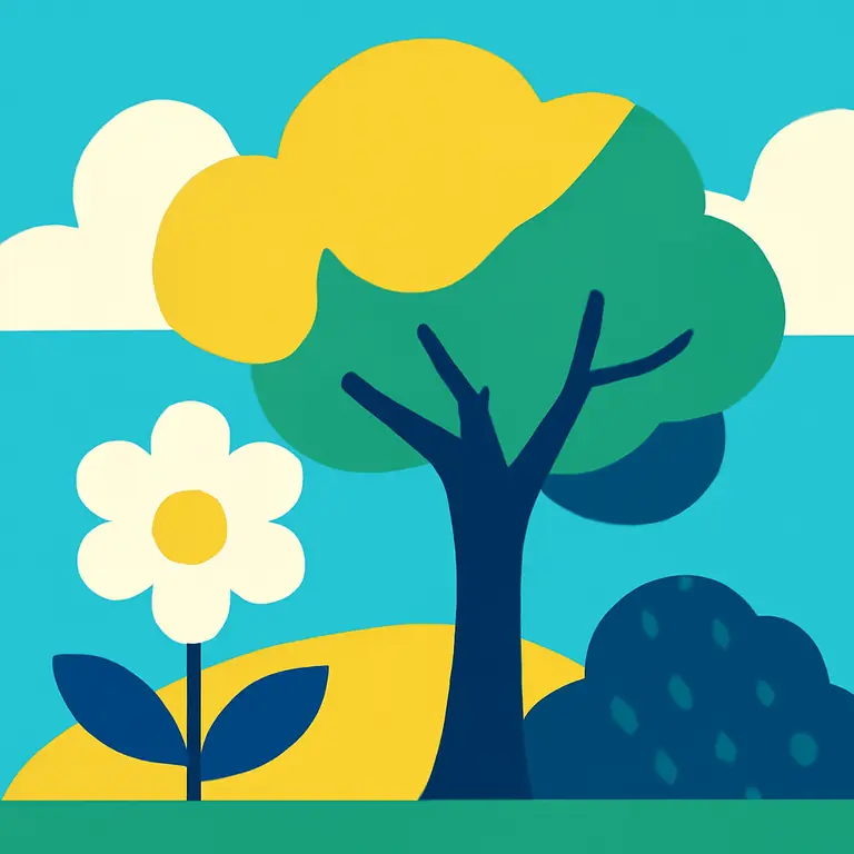 Jardines y Árboles - portada del puzzle