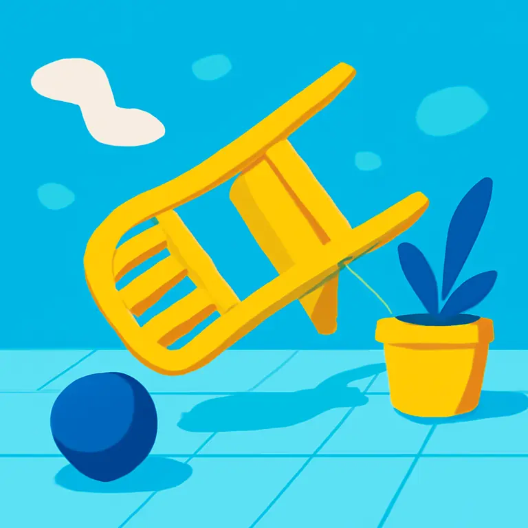 Caos en Patio - portada del puzzle