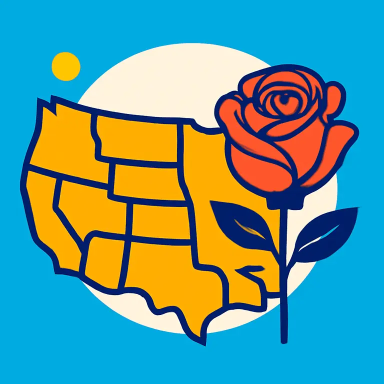 Estados y Rosas - portada del puzzle