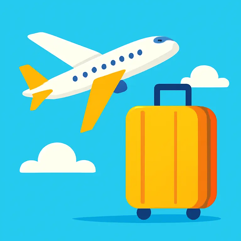 Viaje aéreo - portada del puzzle