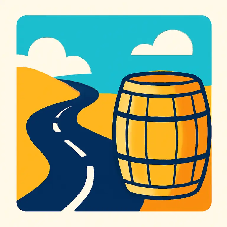 Rutas y Barriles - portada del puzzle