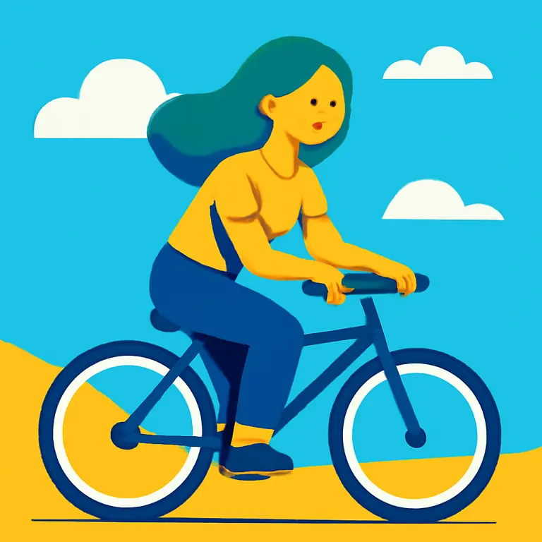 Jade en Bici - portada del puzzle