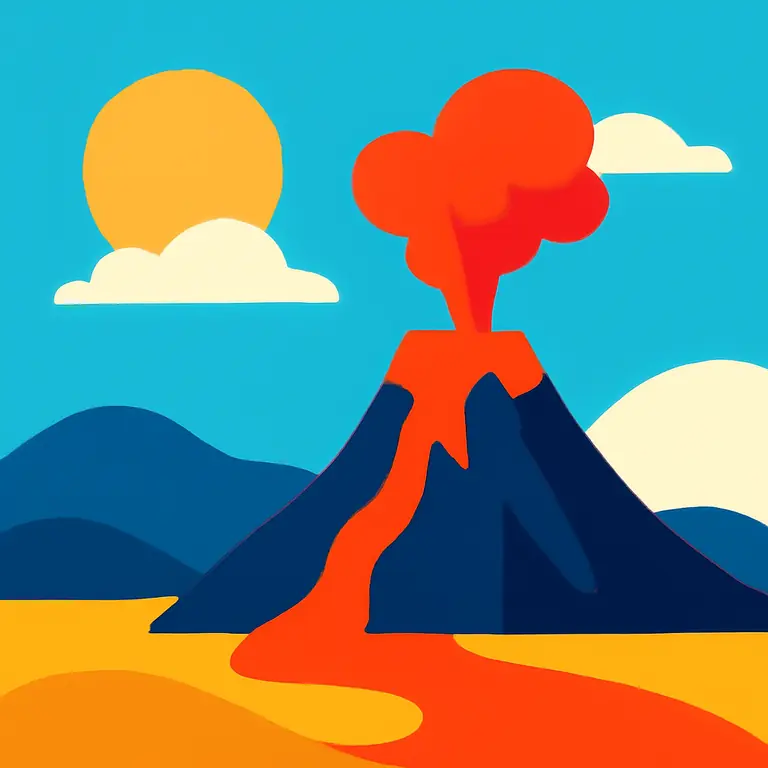 Paisajes y lava - portada del puzzle