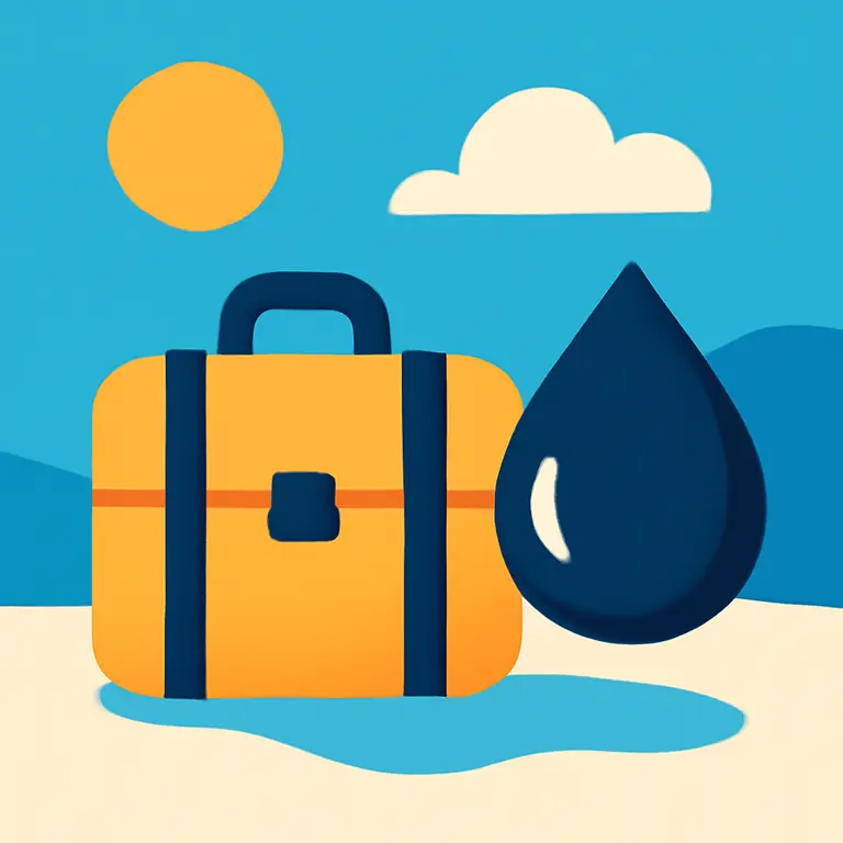 Viaje y Agua - portada del puzzle