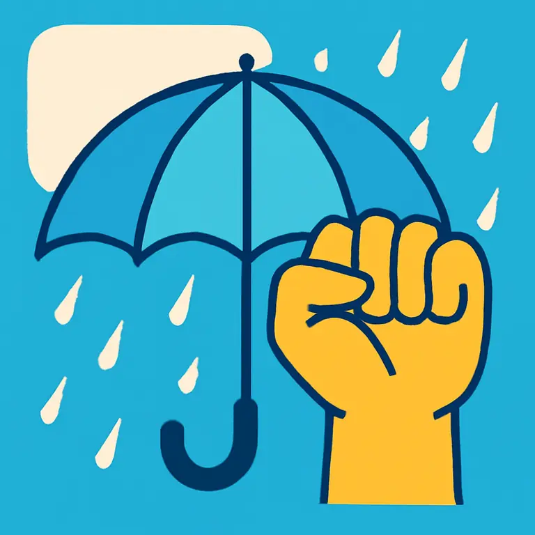 Lluvia y Golpes - portada del puzzle